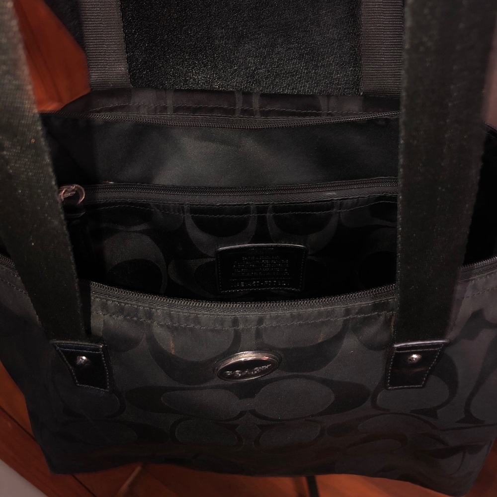 Coach Black Signature Tote Bag - Picture 7 of 15